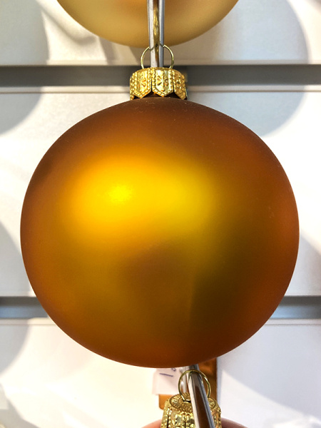 Шар елочный стекл. 8 см, [G-11]