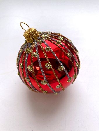 Шар пластиковый декорированный