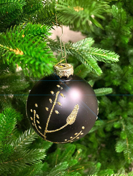 Шар елочный стекл. [5905-11]