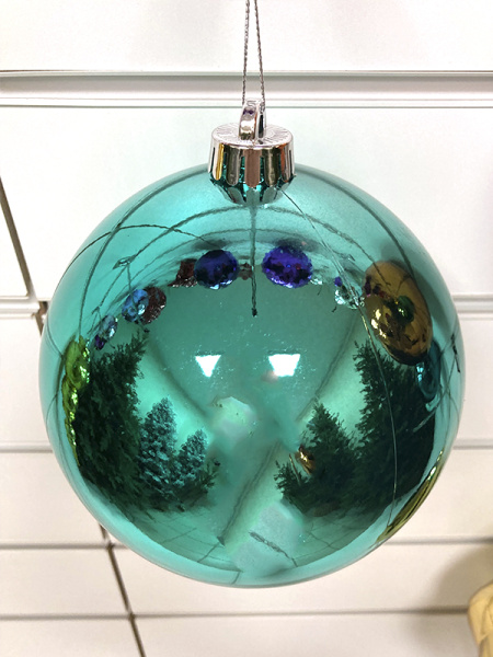 Шары пластиковые, глянец бирюзовый b