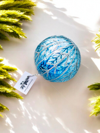 Шар елочный стекл. [0182-23]