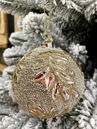 Шар елочный стекл. [63540]