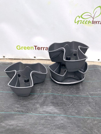 Каскадный цветочный горшок Coubi Herbal 9л, 29.5*29.5*38см