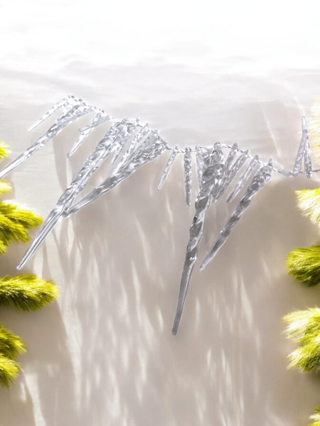 Гирлянда из сосулек прозрачная 280см [29061]