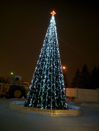 Верхушка-звезда из дюралайта, 60х60см, постоянное свечение