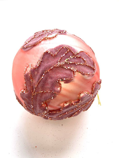 Шар елочный стекл. 10см [0634-13]