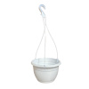 Кашпо подвесное, белое, ø 25см, высота 16см, объём 5л.