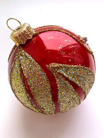 Набор шаров пластик. декор №11 разные цвета, 6см / 8см / 10см Шар пластиковый декорированный