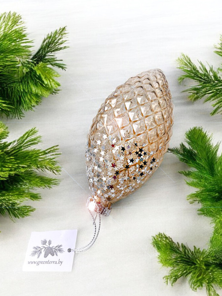 Игрушка елочная стекл. [0209-23]