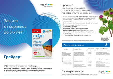 "Грейдер" 10 мл, против любой растительности