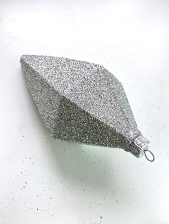 Украшение елочное "Кристалл" серебро