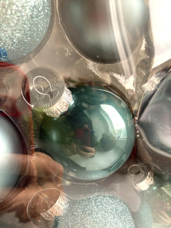 Набор шаров елочных стекл. Color Symphony: Голубой туман,  5-7см, 42шт [9149263]