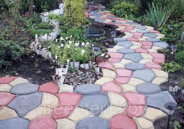 Форма "Круглые камни" (800х800х60мм)