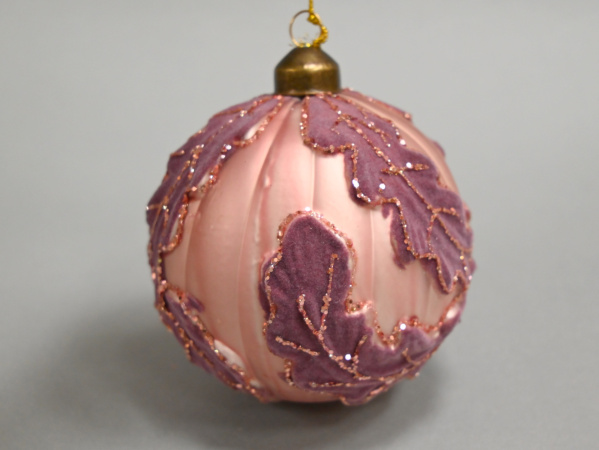 Шар елочный стекл. 10см [0634-13]