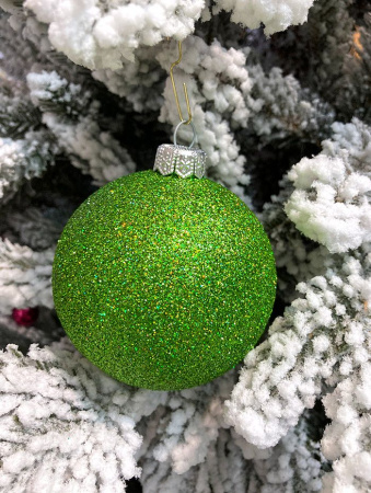 Шары пластиковые, парча зелёный  хамелеон