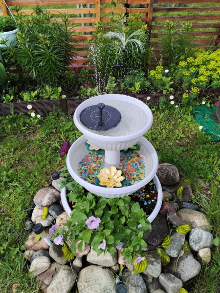 Щебень окрашенный мрамор-гранит микс, 5-10мм