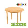 Стол пластиковый круглый [130-0022], бежевый
