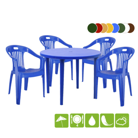 Набор мебели садовой "Комфорт-5" (с круглым столом)