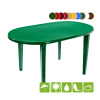 Стол овальный пластмассовый [130-0021], тем-зеленый