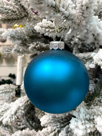 Шар елочный стекл. 8 см, [G-92]