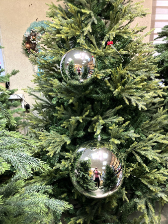 Шары пластиковые, глянец серебро [silver-4]