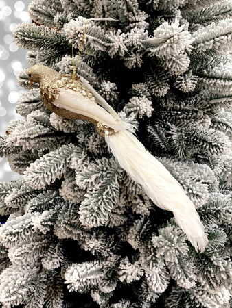 Украшение елочное птица 32 см [44699]