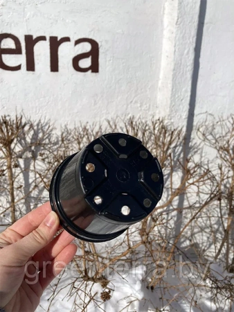 Горшок для рассады круглый литой 0.4л, ø10см, высота 7.5см.