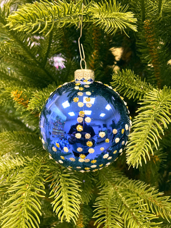 Набор шаров пластик. декор №8 разные цвета, 6см / 8см / 10см Шар пластиковый декорированный