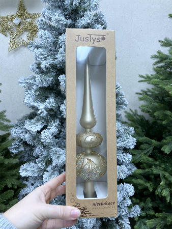 Верхушка на елку декорированная