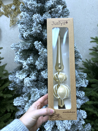 Верхушка на елку декорированная