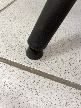 Стол круглый Teori чёрно-белый