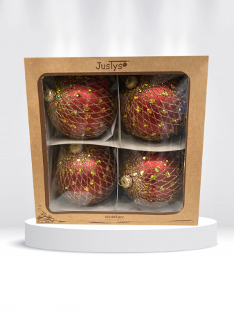 Шар пластиковый декорированный