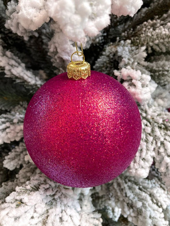 Шары пластиковые, парча малиновый хамелеон