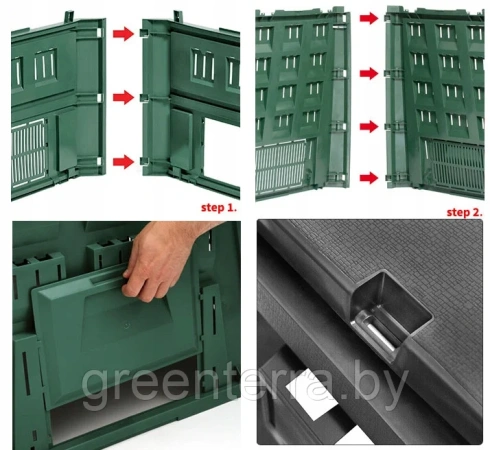 Компостер Evogreen на 630 литров чёрный [IKEV630C-S411]