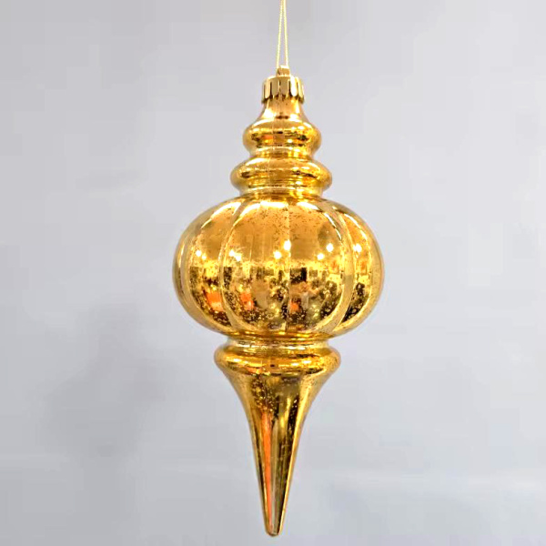 Украшение елочное "Сосулька" 25см золото [HL202501]