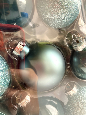 Набор шаров елочных стекл. Color Symphony: Голубой туман,  5-7см, 42шт [9149263]