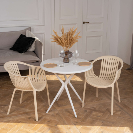 Стол круглый Teori белый