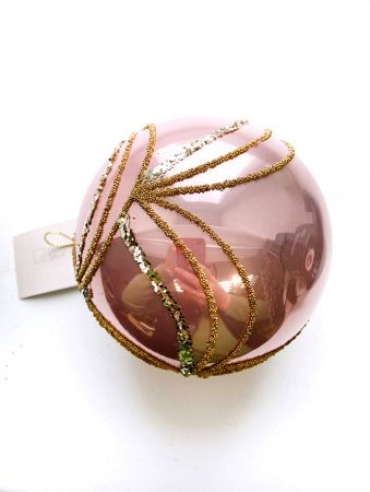 Шар елочный стекл. 10см [5010-3B/10]