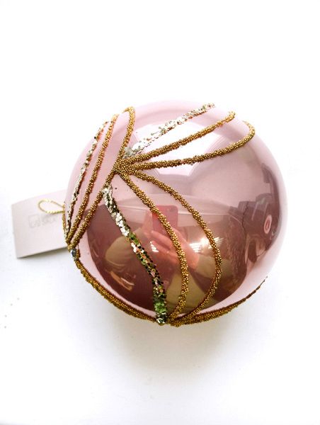 Шар елочный стекл. 10см [5010-3B/10]