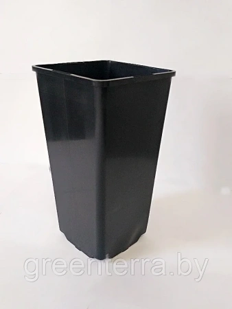 Высокий горшок для роз 2л, 11*11*21.5см.
