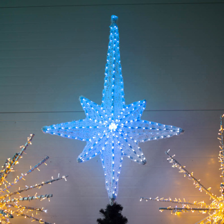 Макушка на елку "Роза ветров RGB" 