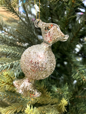 Игрушка елочная стекл. Конфета 9см [52331]