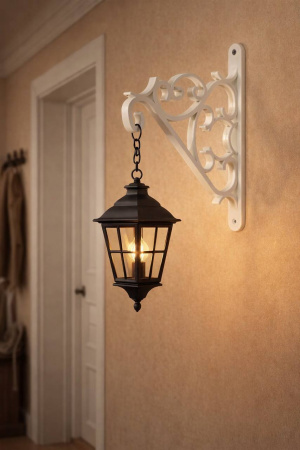 Кронштейн для подвесных кашпо, белый