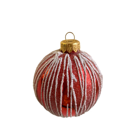 Набор шаров пластик. декор №13 разные цвета, 6см / 8см / 10см Шар пластиковый декорированный