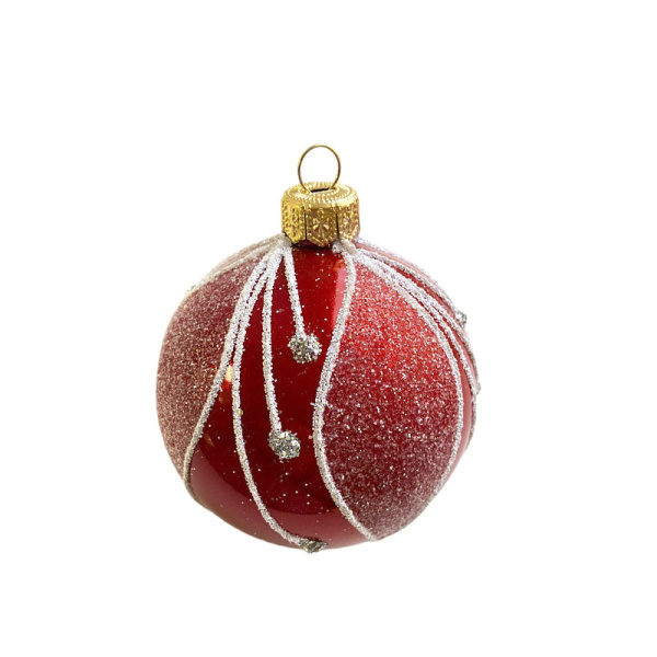 Набор шаров пластик. декор №5 разные цвета, 6см / 8см / 10см Шар пластиковый декорированный