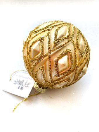 Шар елочный стекл. [0195-38]