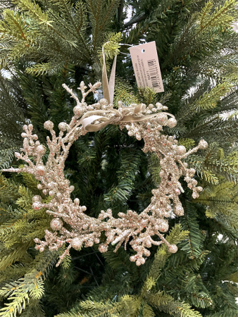 Украшение елочное "Венок из ягод" 15см [66671]