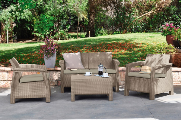 Комплект мебели СORFU SET, капучино [227640]