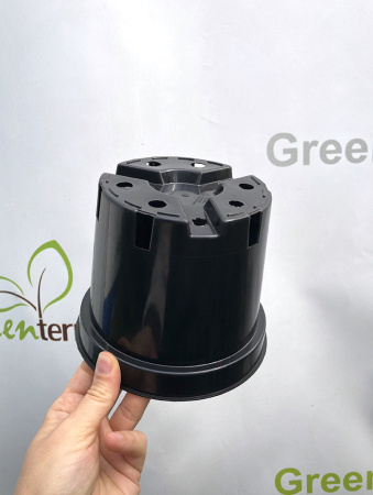 Горшок для рассады круглый литой 1.5л, ø15см, высота 12см.