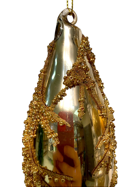 Игрушка елочная стекл. 17см [67344]